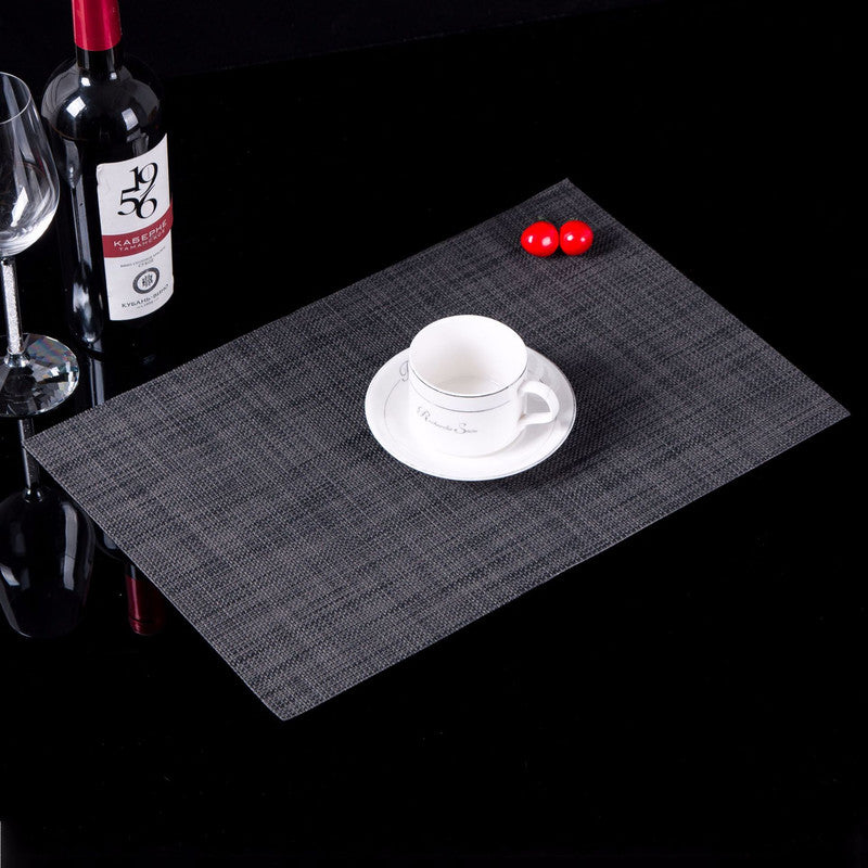 Japanese style table mat non-slip, waterproof and heat insulation - Black