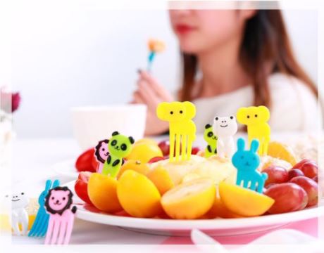 Children's Portable Mini Fruit Fork - Elephant