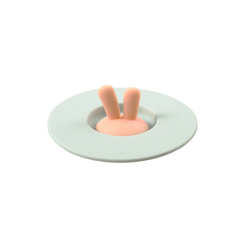 Creative Silicone Bunny Cup Lid-Green