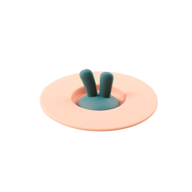 Creative Silicone Bunny Cup Lid - Pink