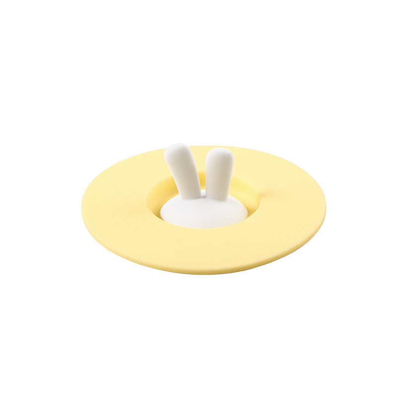 Creative Silicone Bunny Cup Lid-Yellow