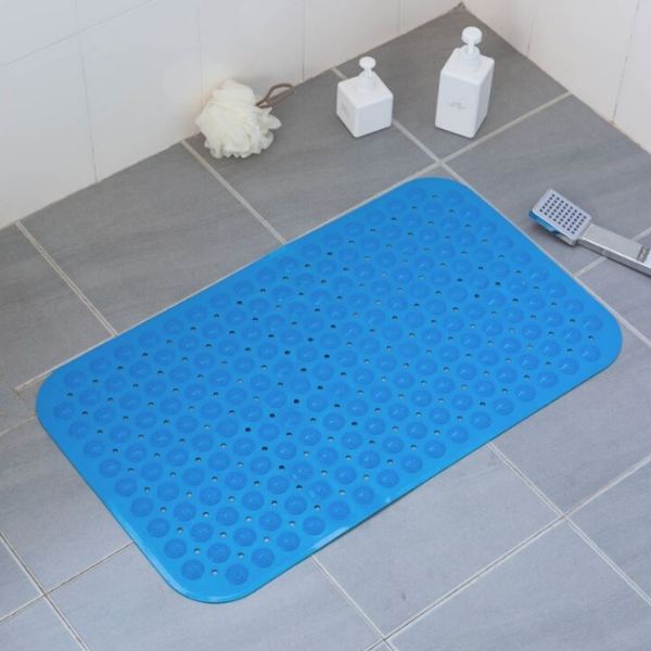 Bathroom and kitchen non-slip floor mat-blue