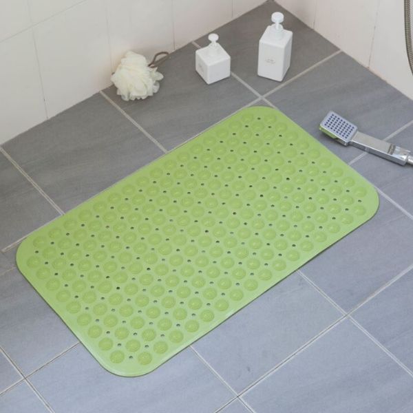 Bathroom and kitchen non-slip floor mat-green