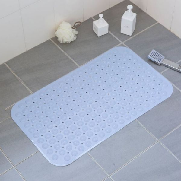 Bathroom and kitchen non-slip floor mat-sky blue
