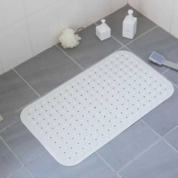 Bathroom and kitchen non-slip floor mat-white