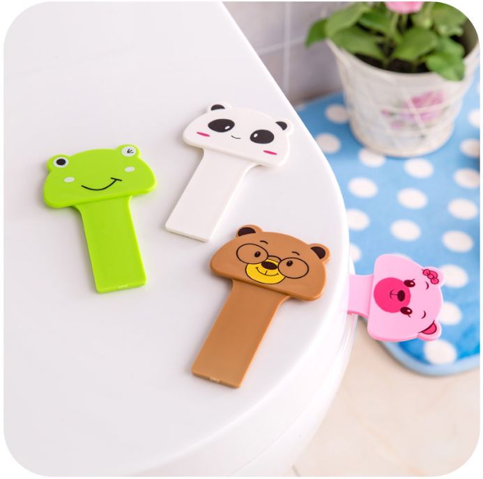 Cute toilet lid lifter - White