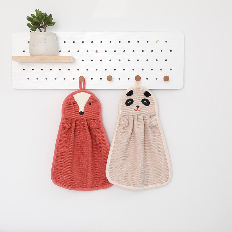 Hanging Animal Cartoon Towel-Beige (Red Panda)