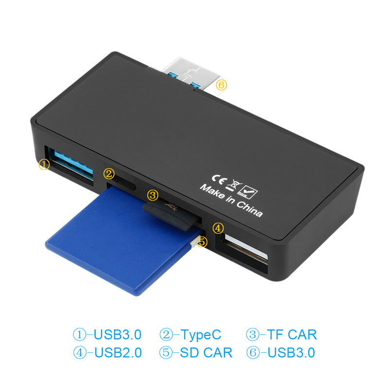USB 3.0 port plus card reader