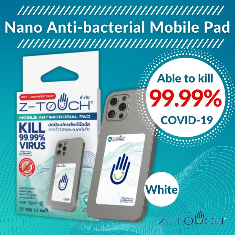 Nano Anti-bacterial Mobile Pad - WHITE