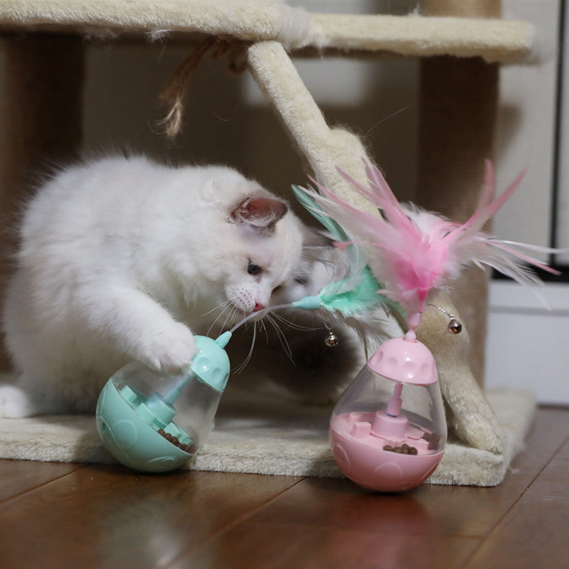 Cat Tumbler Leaking Ball-Pink