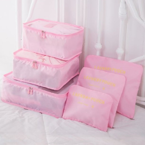 Necessary for business tripsTravel storage bag six-piece suit clothing storage bag PINK