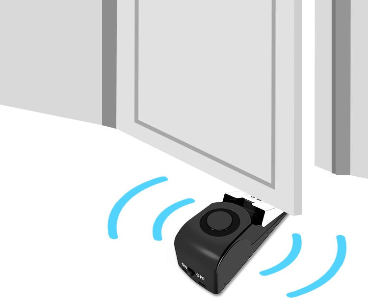 Anti-theft door stopper alarm